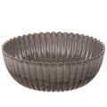 Floristik24 Ciotola rotonda scanalata, contenitore decorativo per composizioni floreali, 20 cm, 2 pezzi