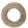 Floristik24 Ghirlanda decorativa in rami di rattan, sbiancata, per design creativo, 50 cm