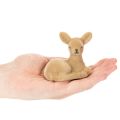 Statuetta decorativa di cerbiatto sdraiato per decorazione da tavolo, 8 cm, 6 pezzi | Floristik24.it