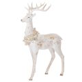 Floristik24 Statuetta decorativa di cervo con decorazione a pigna per decorazioni invernali, 49 cm