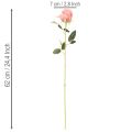 Mazzetto di rose artificiali, stelo lungo 62 cm, 12 pezzi | Floristik24.it