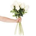 Rose artificiali a stelo lungo, per vaso, 62 cm, 12 pezzi | Floristik24.it