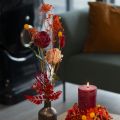 Rosa artificiale con gambo lungo, fiore artificiale rosso, 62 cm, 12 pezzi | Floristik24.it