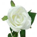 Floristik24 Rosa bianca 44 cm per la decorazione 6 pezzi