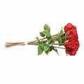 Floristik24 Rosa in mazzo artificiale rossa 36 cm 8 pezzi