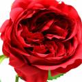 Floristik24 Rosa fiore artificiale rosso 72 cm