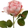 Floristik24 Deco rosa rosa, decorazione floreale, rosa artificiale L74cm Ø7cm