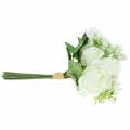 Floristik24 Bouquet di rose con gypsophila bianco 26 cm