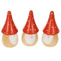 Floristik24 Mini statuette di gnomi in amanita muscaria, decorazione da tavolo, 10 cm, 6 pezzi