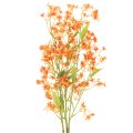 Floristik24 Ramo di orchidea artificiale arancione in filigrana, decorazione per la stanza, 110 cm, 3 pezzi
