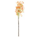 Ramo di orchidea artificiale arancione in filigrana, decorazione per la stanza, 110 cm, 3 pezzi | Floristik24.it