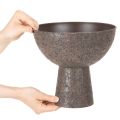 Vaso rotondo con supporto, vaso moderno, 25 cm | Floristik24.it