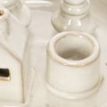 Portacandele decorativo in ceramica con casetta e alberi, 16 cm | Floristik24.it