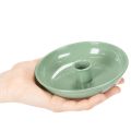 Candeliere decorativo in metallo verde, per candele affusolate, 13 cm | Floristik24.it