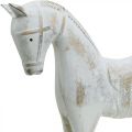 Floristik24 Cavallo a dondolo decorativo Natale bianco marrone 26x6x23cm