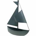 Floristik24 Barca a vela per piantare metallo 44 cm × 34 cm