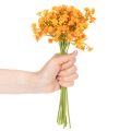 Ramo artificiale di gypsophila arancione per composizioni floreali, 30 cm, 10 pezzi | Floristik24.it