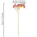 Giardinaggio artificiale, rosso, bouquet come decorazione floreale, 30 cm, 10 pezzi | Floristik24.it