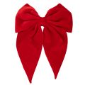 Floristik24 Fiocco decorativo rosso, grande fiocco in velluto per finestra o porta, 50 cm