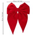 Fiocco decorativo rosso, grande fiocco in velluto per finestra o porta, 50 cm | Floristik24.it
