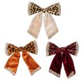 Floristik24 Fiocco decorativo con stampa animalier leopardata, 20 cm, 3 pezzi