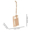 Slitta decorativa da appendere all'albero di Natale, 6 cm, 6 pezzi | Floristik24.it