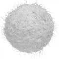 Palla di neve decorazione invernale palla decorativa lana bianca Ø10cm 4pz