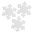Floristik24 Fiocco di neve bianco 7 cm 8 pezzi