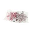 Floristik24 Fiocchi di neve in metallo rosa mix 10,5 cm 6 pezzi