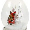 Floristik24 Appendino per albero di Natale globo di neve 8 cm 2 pezzi