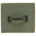 Floristik24 Fioriera Cassetto Legno Decorazione Tavolo Shabby Verde 12,5×12,5×11 cm