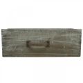 Floristik24 Cassettiera portavasi in legno shabby chic bianco lavato 25x13x9cm