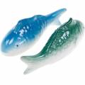 Floristik24 Nuoto pesce blu/verde ceramica 11,5 cm 2 pz
