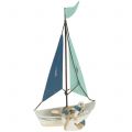 Floristik24 Barca a vela decorativa in metallo H26cm