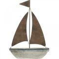 Floristik24 Deco barca a vela legno ruggine decorazione marittima 16×25 cm