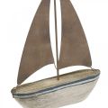 Floristik24 Deco barca a vela legno ruggine decorazione marittima 16×25 cm