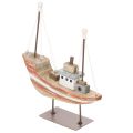 Floristik24 Modellino di barca decorativo in legno per davanzale, 20 cm
