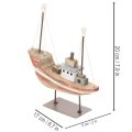 Modellino di barca decorativo in legno per davanzale, 20 cm | Floristik24.it