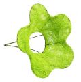 Floristik24 Bracciale in sisal fiore verde chiaro Ø15cm