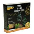 Floristik24 Luce solare da giardino gialla 22 cm con 25 LED bianco caldo