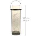 Floristik24 Lampada da giardino, lanterna solare, tubo luminoso per decorazione LED bianco caldo H35cm