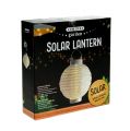 Floristik24 Lanterna LED con energia solare 20cm bianca