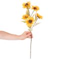 Girasole artificiale, decorazione realistica, 72 cm, 2 pezzi | Floristik24.it