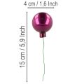 Mini palline di Natale su filo, bacche specchiate, colorate, 40 mm, 32 pezzi | Floristik24.it