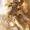 Mini pallina di Natale crema, bacche beige specchiate Ø20mm 140 pz | Floristik24.it