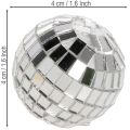 Sfere decorative a specchio, elemento decorativo per feste, argento, 2-4 cm, 50 pezzi | Floristik24.it