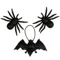 Floristik24 Ragno, figure di pipistrelli nere 10 cm, 14 cm 3 pezzi