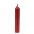 Floristik24 Candele candeline color rosso rubino 120mm/Ø21mm 6pz