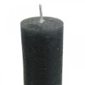 Floristik24 Candele candele tinta unita antracite 34×240mm 4pz