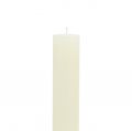 Candele affusolate color crema tinta unita, 34 mm x 240 mm, 4 pezzi | Floristik24.it